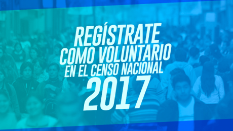 Regístrate como voluntario en el Censo Nacional 2017
