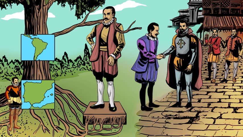 Criollos y chapetones: la división social del Virreinato