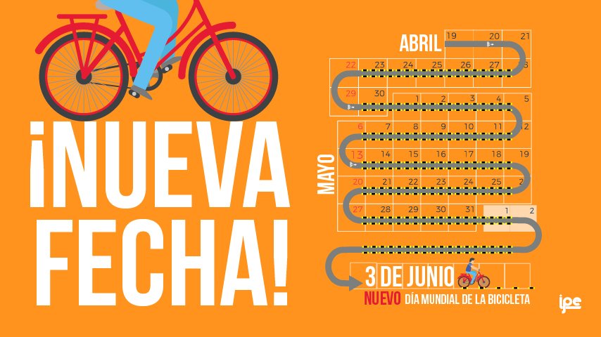 El Día Mundial de la Bicicleta se mudó de fecha por esta razón