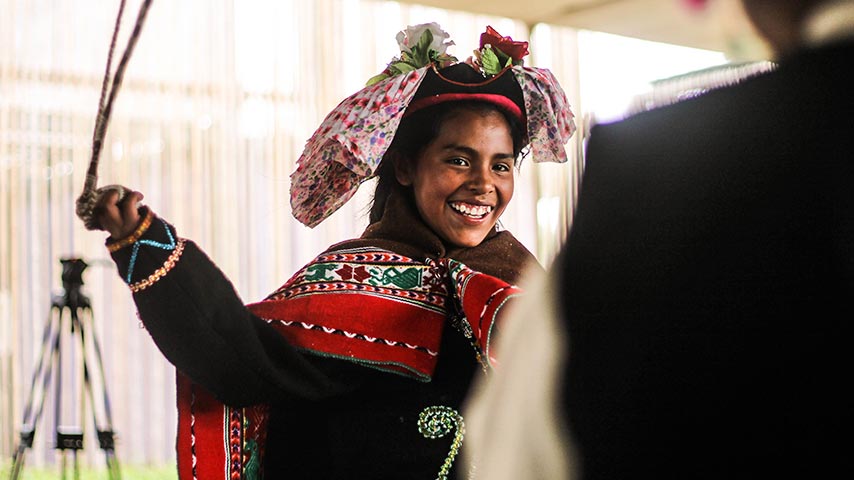 En la exhibici&amp;oacute;n los chicos realizaron danzas t&amp;iacute;picas, rituales de pago a la tierra para una mejor cosecha o c&amp;oacute;mo es que su comunidad le da la bienvenida a los reci&amp;eacute;n nacidos.