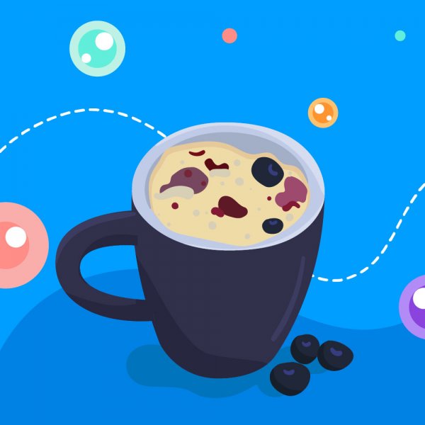 3 recetas de postres en taza para hacer con los chicos en un minuto